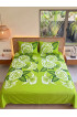 Hand Painted Rayon Bedsheet Set King Size Hand Painted Rayon Bedsheet Set King Size